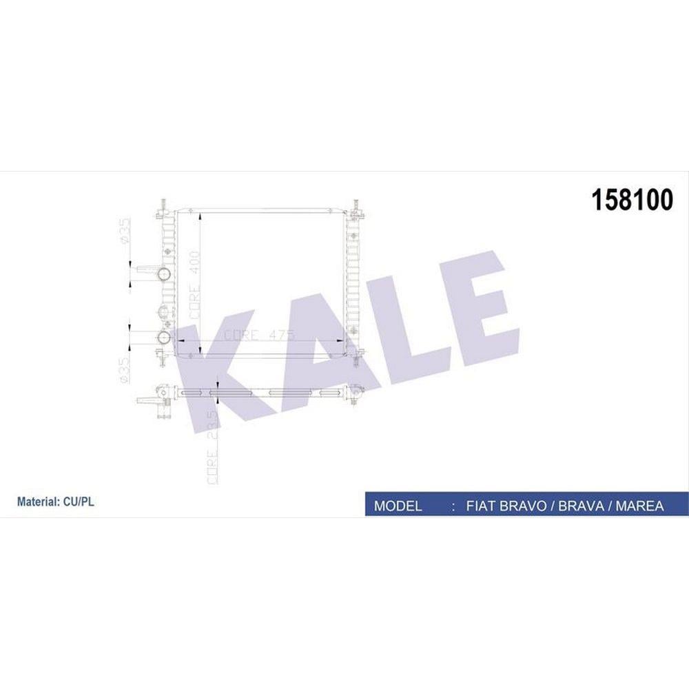 MOTOR RADYATOR BRAVO BRAVA MAREA 1,4I / 1,6I KLIMALI (1 SIRA CU+PL SISTEM)