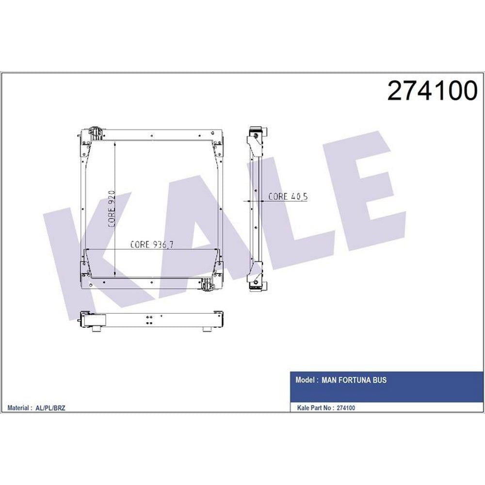 MOTOR RADYATORU FORTUNA (AL / BRZ)