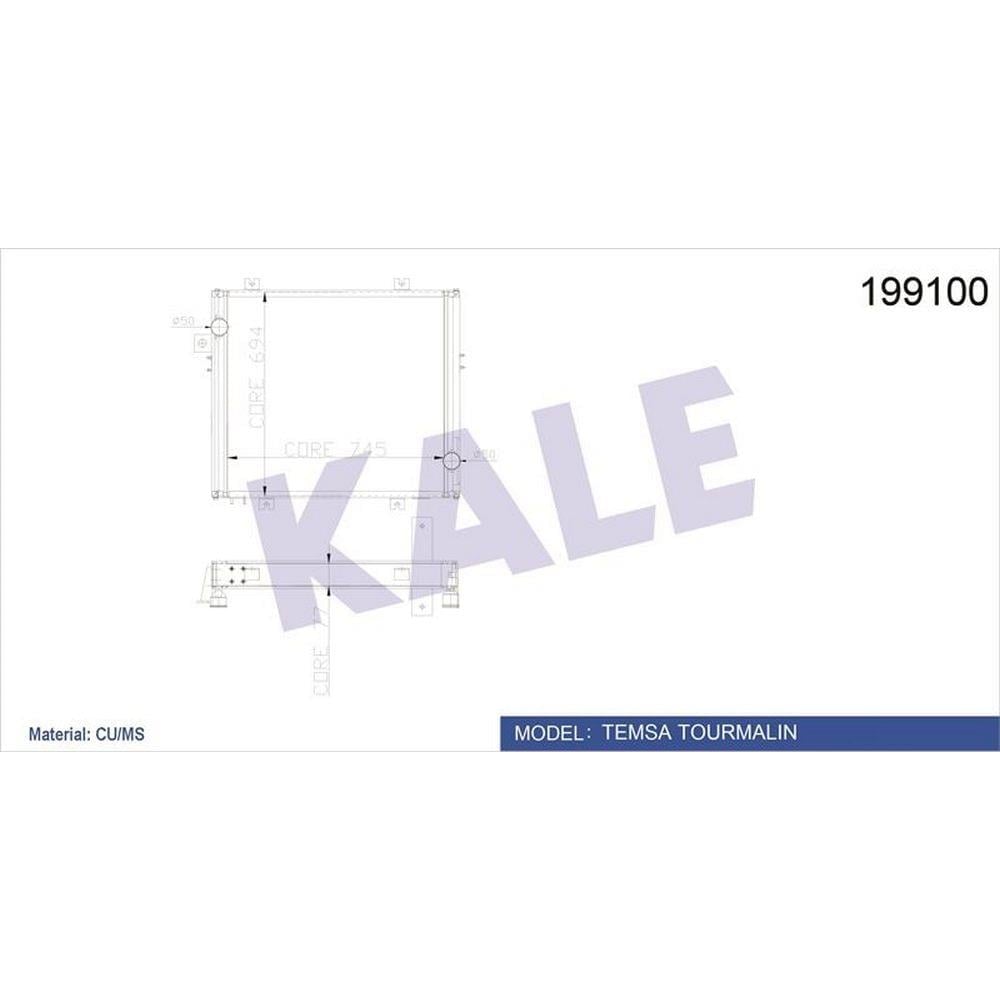MOTOR RADYATORU TEMSA TOURMALIN OTOBUS (5 SIRA PA)