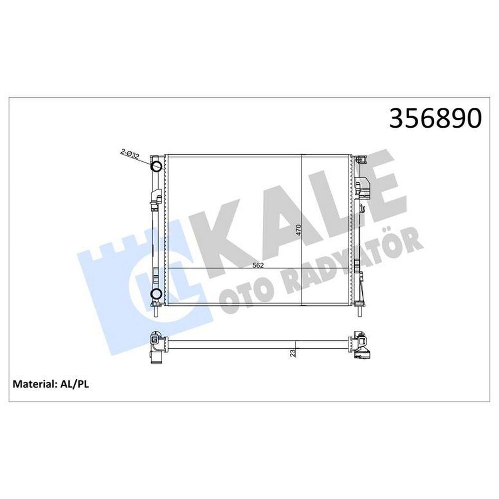 MOTOR RADYATORU TRAFIC II 1,9DCI 01> VIVARO 01> (560×448×26) MEKANIK