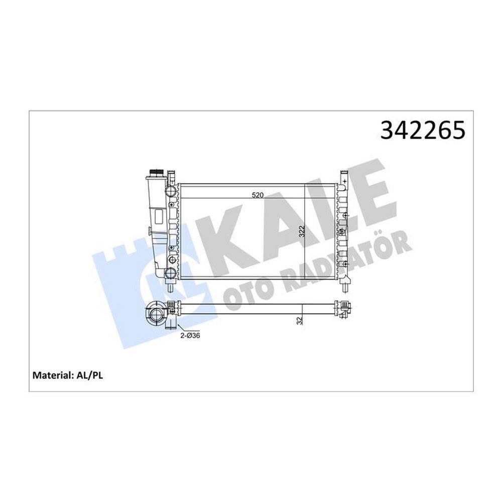 MOTOR RADYATORU UNO 70 1,4 (520*322*34)