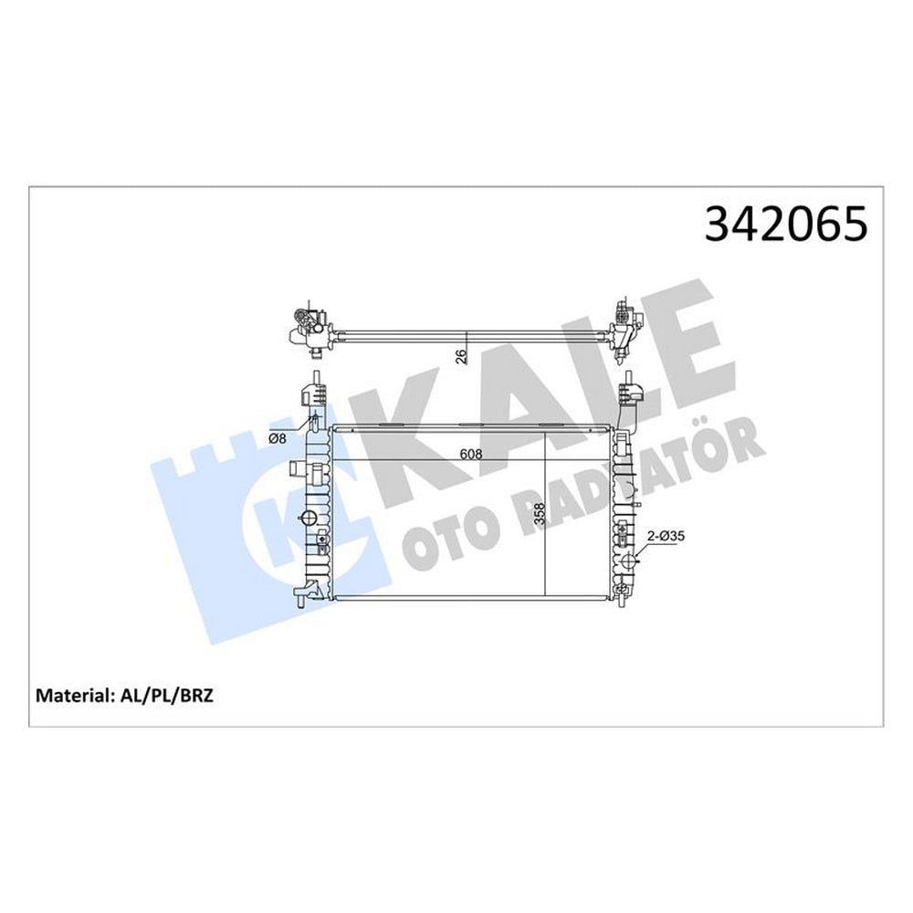 MOTOR SU RADYATORU (BRAZING) MERIVA A Y17DT KLIMALI