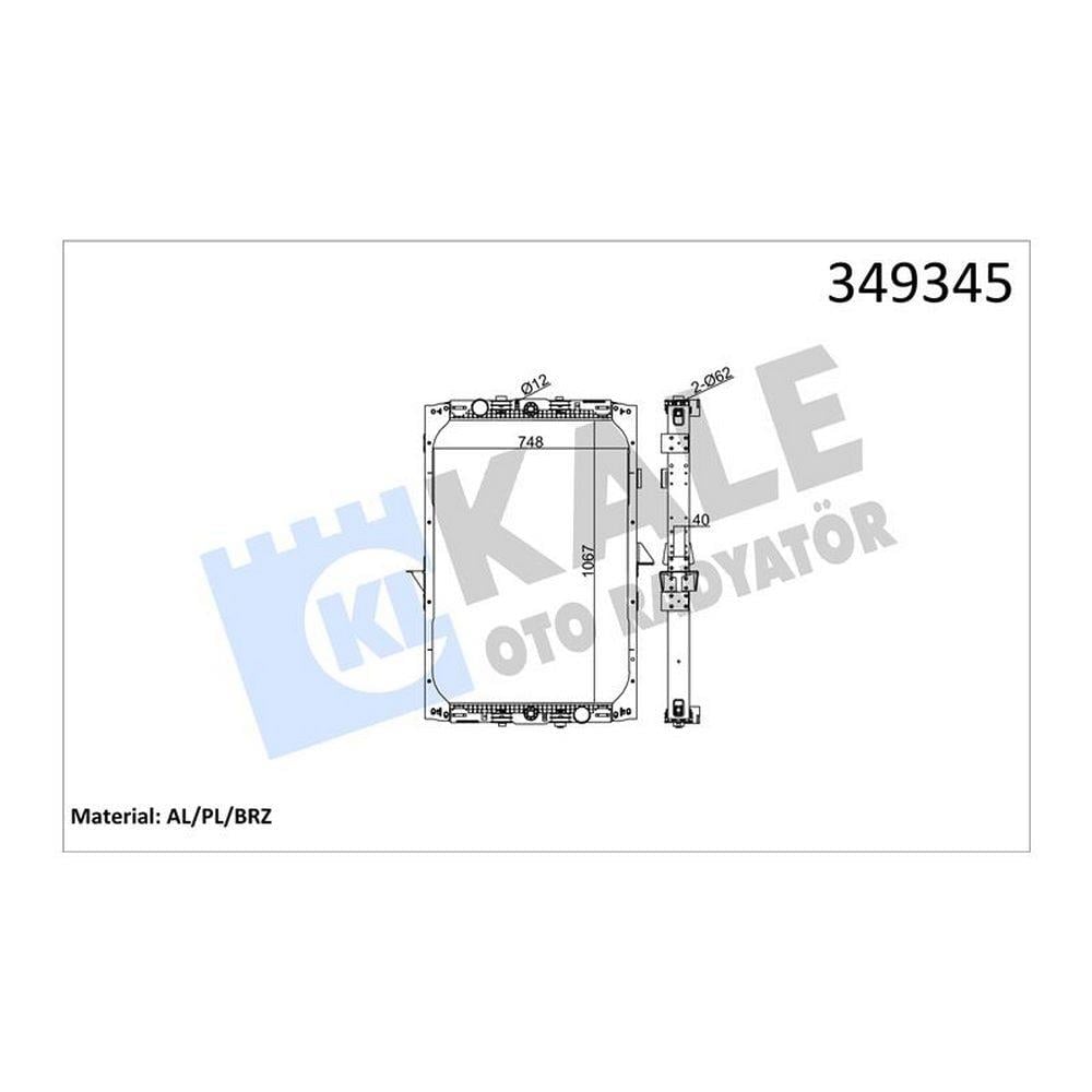 MOTOR SU RADYATORU DAF XF 95 FA / 95 FAD / 95 FAK / 95 FAR / 95 FT / 95 XF (CERCEVELI) / (MT)