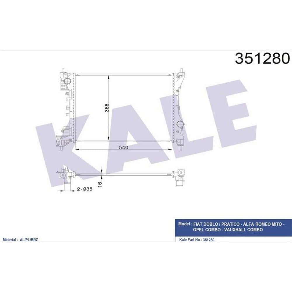MOTOR SU RADYATORU  FIAT DOBLO 1.4 10> COMBO 1.4 10> ALFA ROMEO MITO 1.4 10> AC/NAC