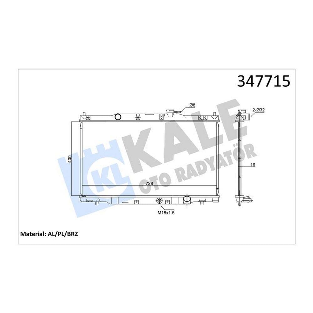 MOTOR SU RADYATORU HONDA CRV 2002 2007 (MANUEL VITES) / (16mm)