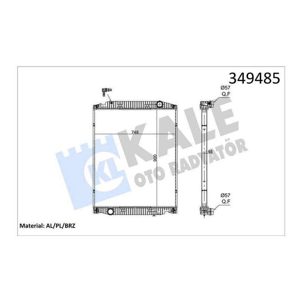 MOTOR SU RADYATORU IVECO STRALIS (CERCEVESIZ) / (MT)