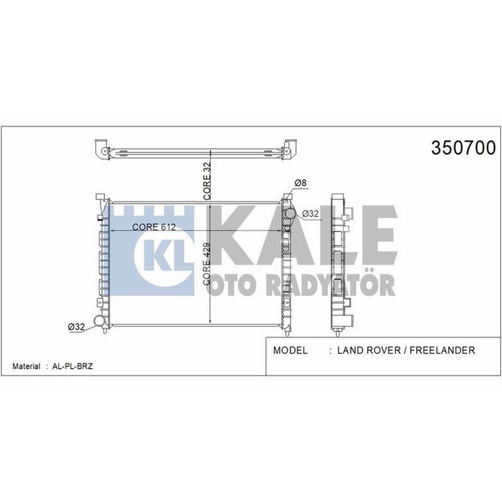 MOTOR SU RADYATORU KLIMASIZ ARACLAR ICIN 18 K4F FREELANDER I L314 98<06