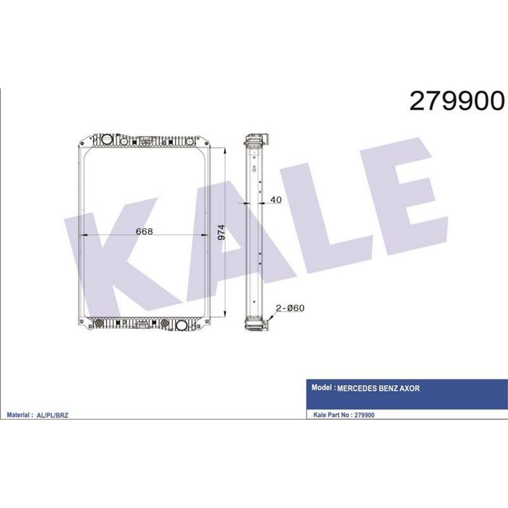 MOTOR SU RADYATORU M-BENZ AXOR 1840 YAG SOGUTUCULU