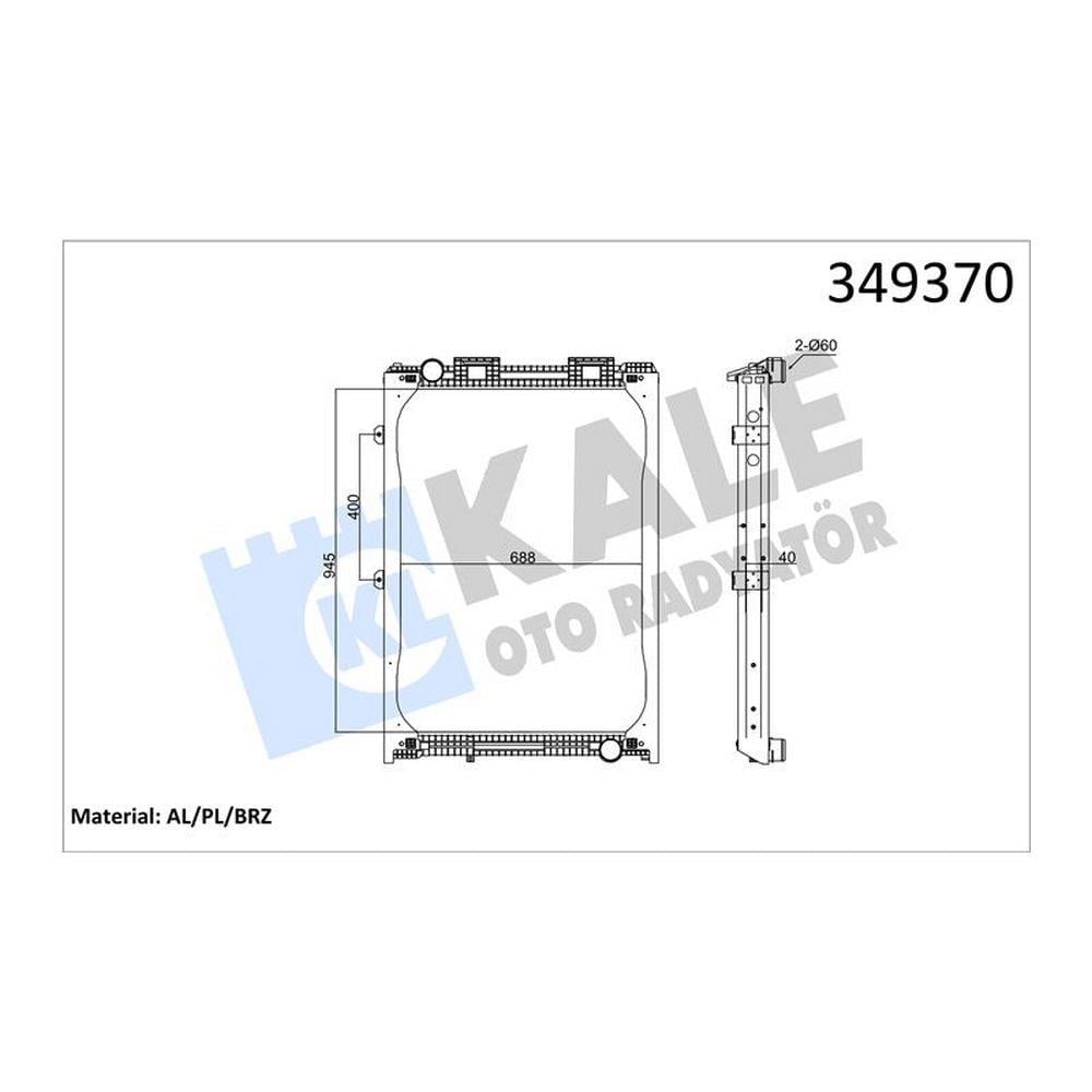 MOTOR SU RADYATORU MAN F2000 19.423 D2866 94> 19.463 D2876 94> 19.464 D2876 98> (CERCEVELI) / (MT)