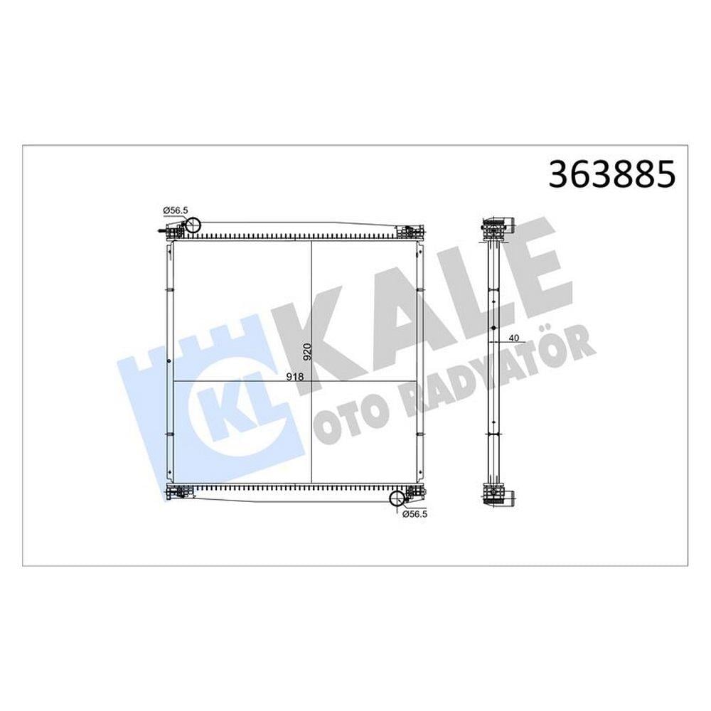 MOTOR SU RADYATORU MAN FORTUNA R07-R08 D2866 D2876 CERCEVESIZ