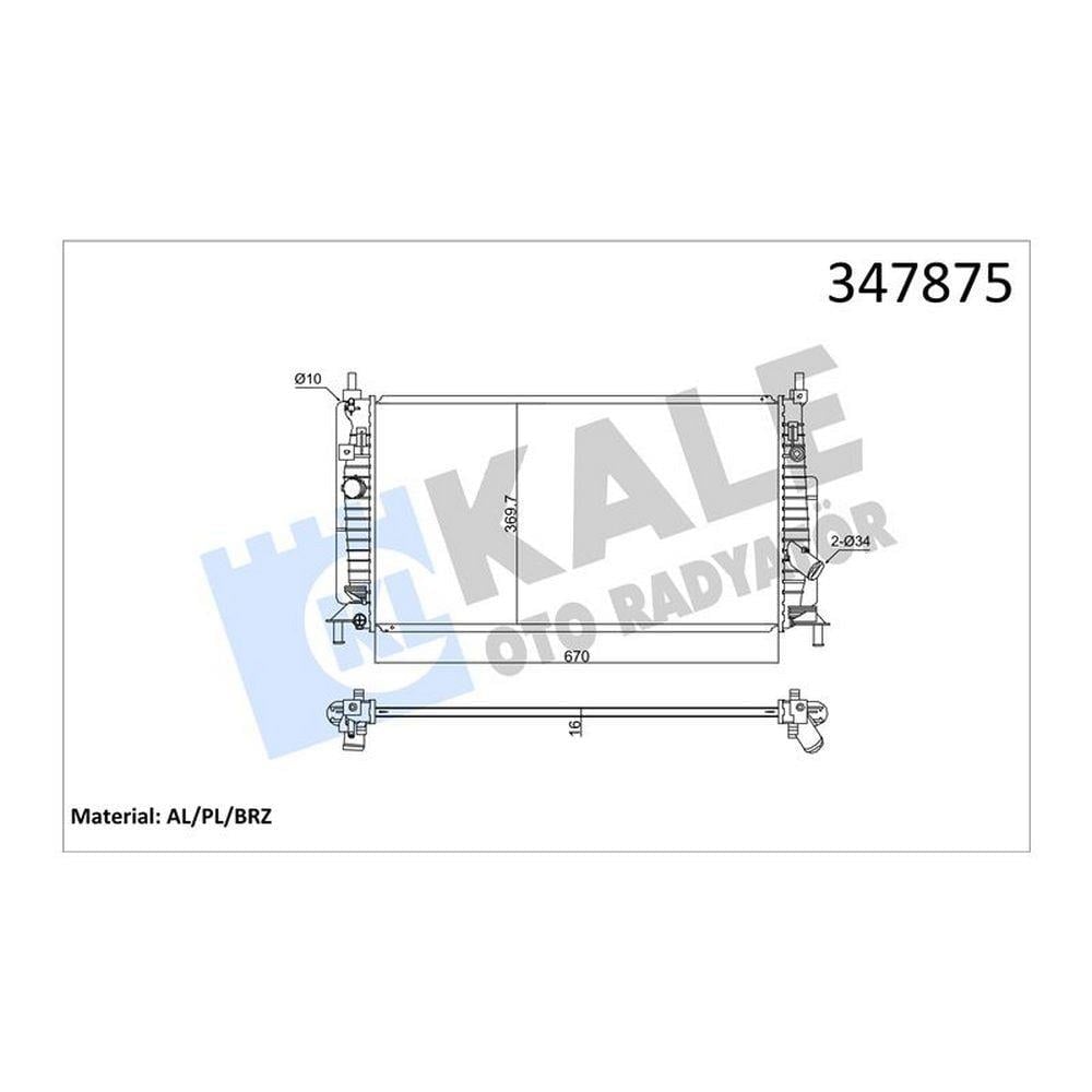 MOTOR SU RADYATORU MAZDA 3 1,6 2,0 2009 2014 MANUEL VITES