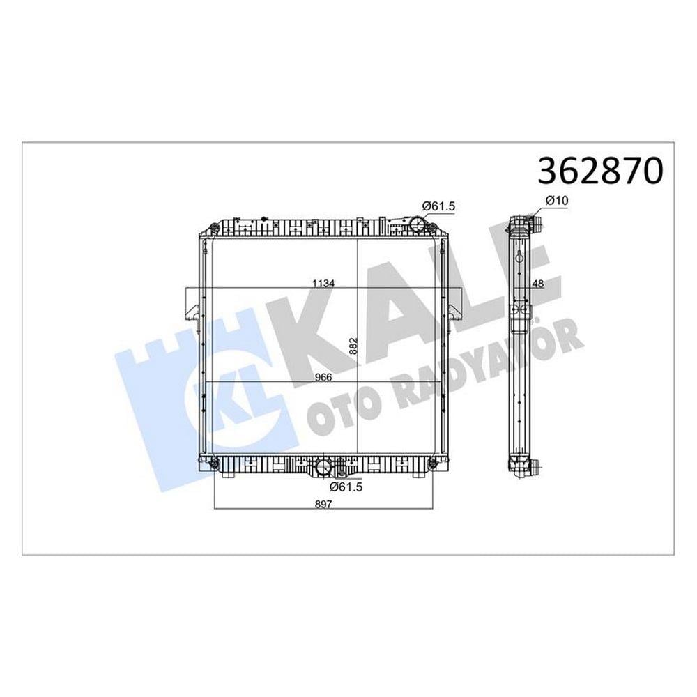 MOTOR SU RADYATORU MERCEDES BENZ ACTROS MP4/MP5 11=> ; ANTOS ; AROCS RADYATOR (MT) (CERCEVELI) [BRAZ