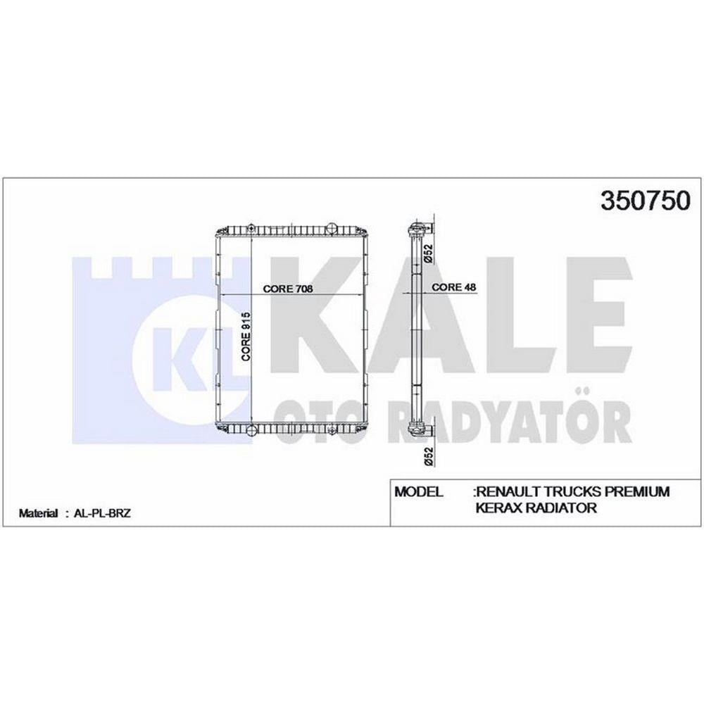 MOTOR SU RADYATORU RENAULT TRUCKS PREMIUM / KERAX RADYATOR (CERCEVESIZ)