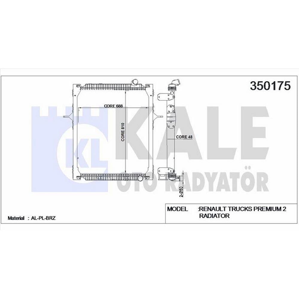 MOTOR SU RADYATORU RENAULT TRUCKS PREMIUM 2 DISTRIBITION LANDER ROUTE (CERCEVELI) / (MT) 2005 SONRAS