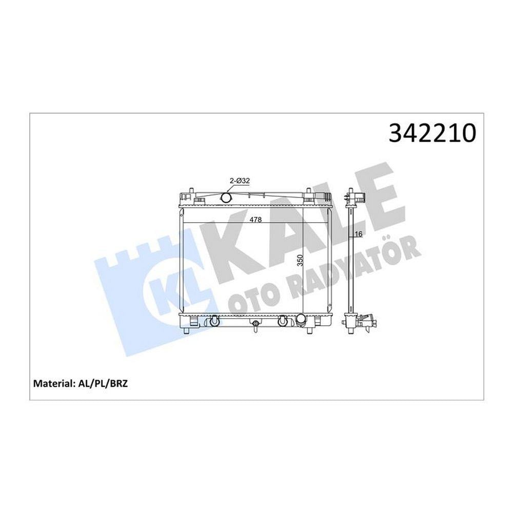 MOTOR SU RADYATORU TOYOTA YARIS 1,0 1,3 1,33 2005> OTOMATIK VITES