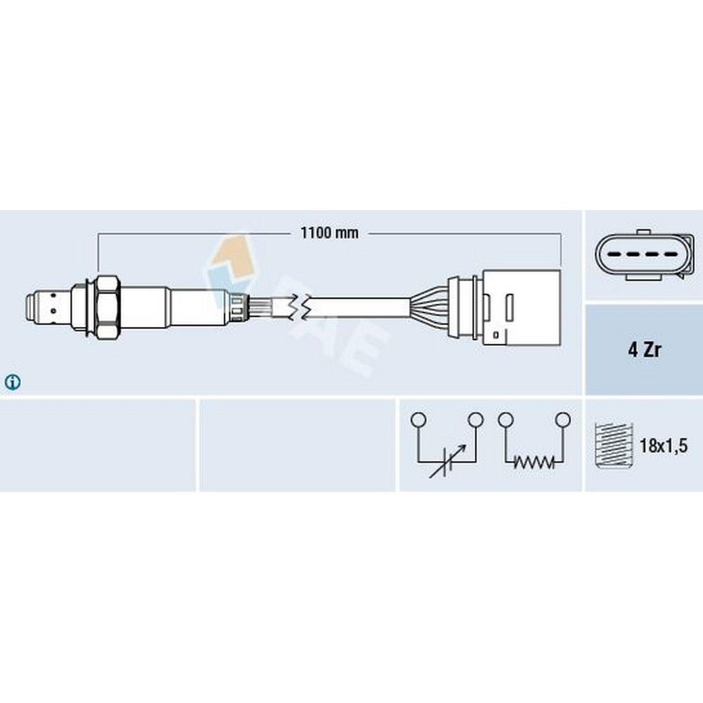 OKSIJEN LAMBDA SENSORU POLO (6N1) 1.4 16V AEE 94>99
