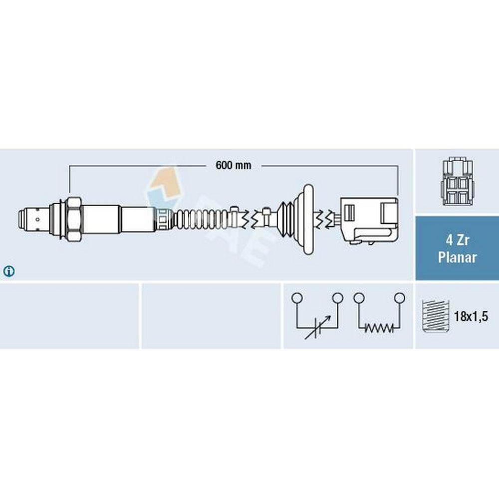 OKSIJEN SENSORU TOYOTA COROLLA 1.6 1.8 VVT I 2002-2006 AVENSIS 1.6 VVT I 2003-2008 (T25) / (ZZ123) /