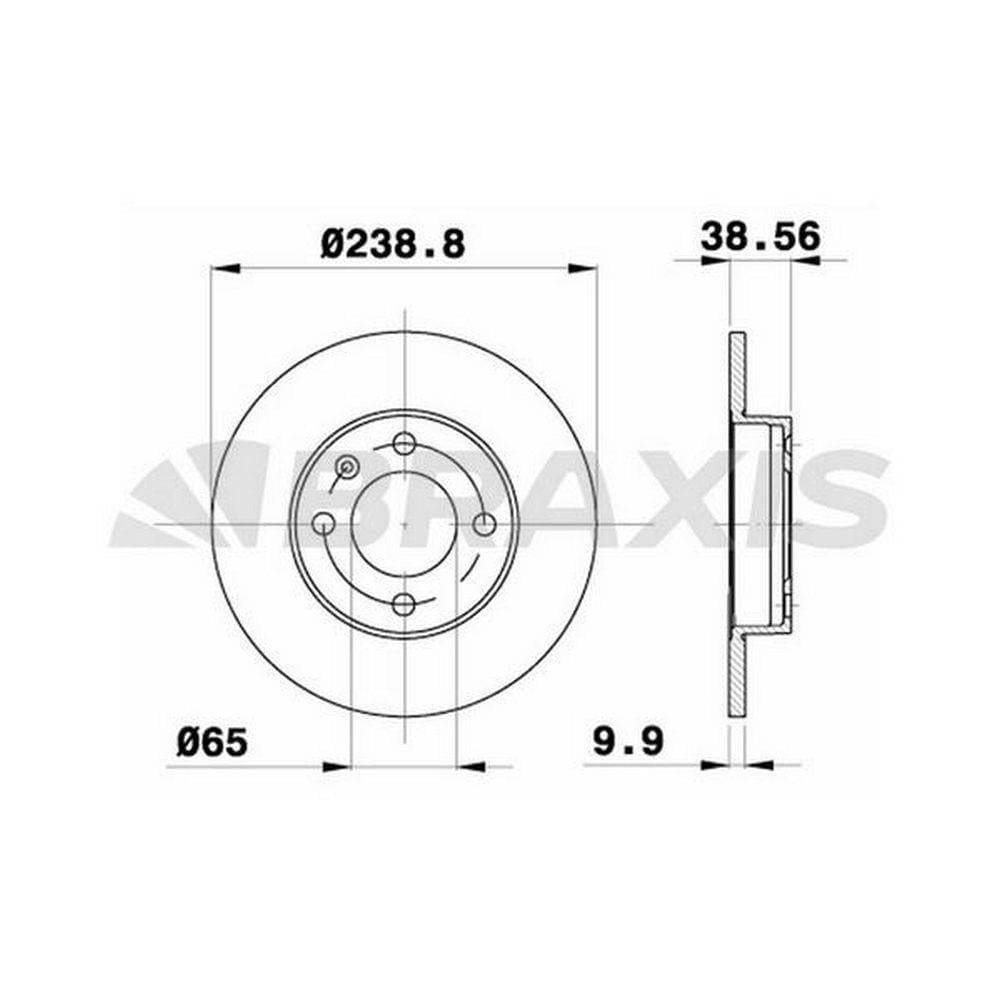 ON FREN AYNASI GOLF I / II 1,5D / 1,6D 1,8GTI 83>92 PASSAT 1,8 / 2,0 88>93 POLO 1,3 / 1,4D