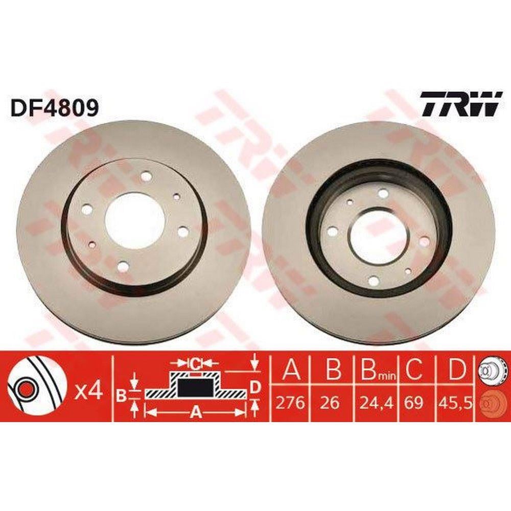 ON FREN AYNASI HAVALI 276mm LANCER 03> GALANT 01>