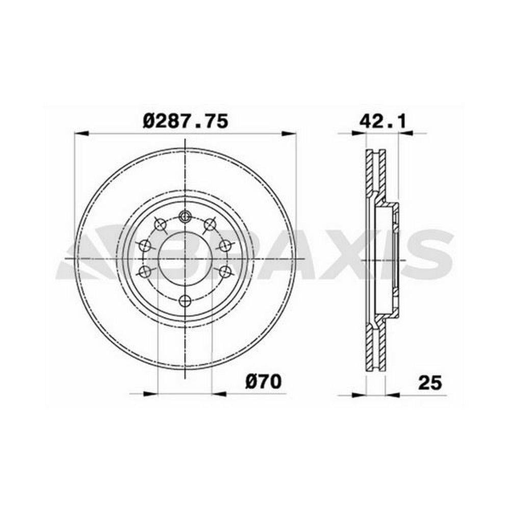 ON FREN AYNASI HAVALI CALIBRA 2.0T / 2.5 V6 92 96 VECTRA B 2.0I / 2.5I / 2.5I V6 95>