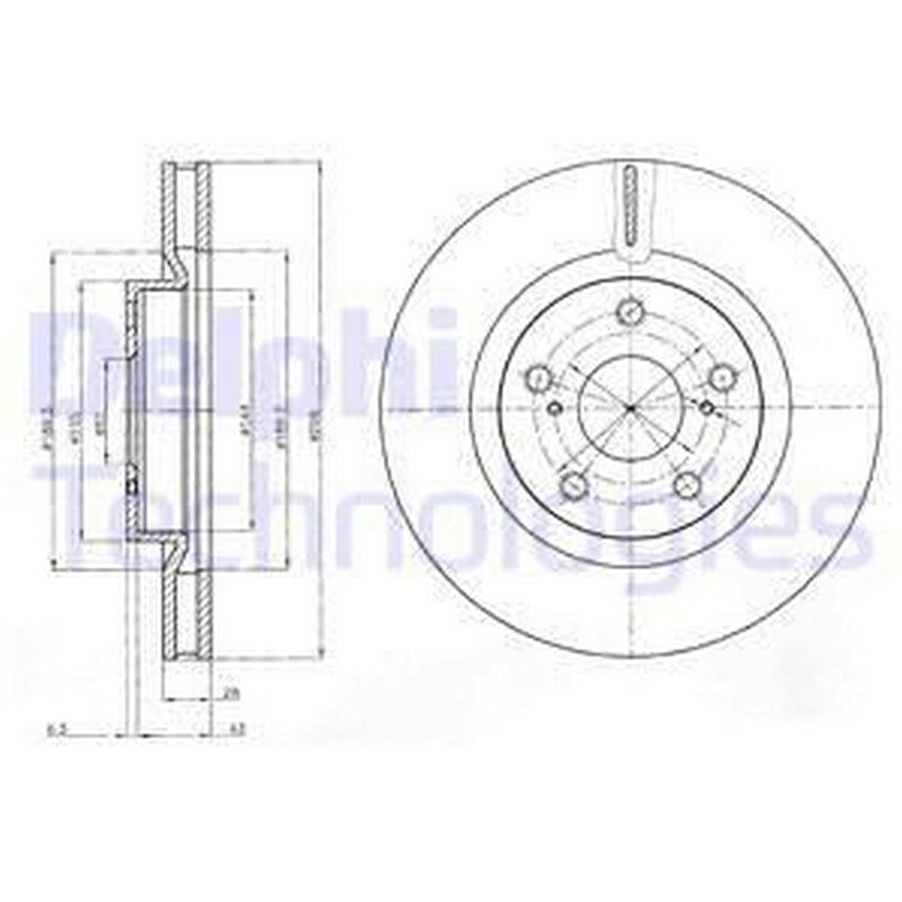 ON FREN AYNASI HAVALI TOYOTA RAV4 VVT I 2.0 2.2 D 4D 06>11 CAMRY 06>11 (296X5)