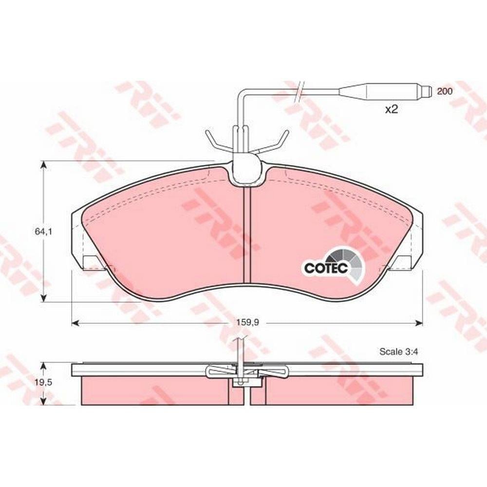 ON FREN BALATASI BOXER DUCATO JUMPER 94 02 FISLI