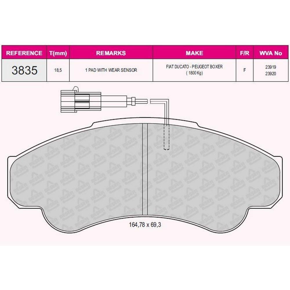 ON FREN BALATASI DUCATO BOXER JUMPER 18Q (16 JANT) 02>06