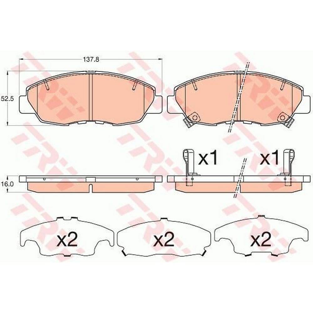 ON FREN BALATASI HONDA ACCORD 2.0 90-98 CR-V 95->