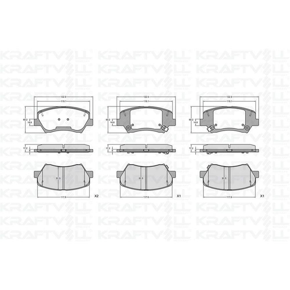 ON FREN BALATASI HYUNDAI ELANTRA 2011-> ELANTRA 2016-> I30 2011->  KIA OPTIMA 2012-> CERATO 2015-> C
