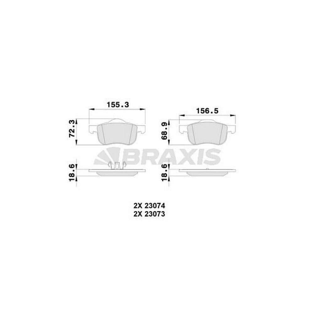 ON FREN BALATASI VOLVO S60 01>S80 98 06 V70 I II 97> XC70 00>