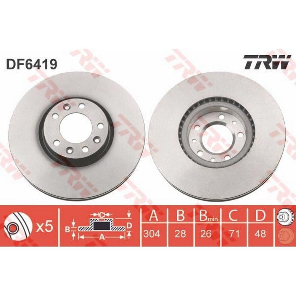 ON FREN DISK AYNASI C5 III P407 DW10BTED4 (2,0 16V) EXPERT III JUMPY III SCUDO III HAVALI 1,6HDI 2,0
