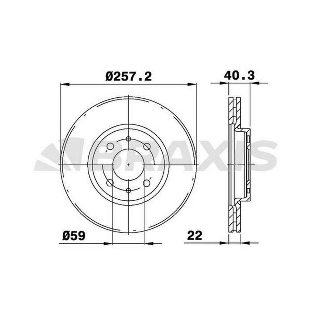 ON FREN DISK AYNASI DOBLO LINEA BRAVO PANDA 1,4 / 1,3JTD STILO IDEA 1,2 16V 1,3JTD TEMPRA TIPO 2,0 I
