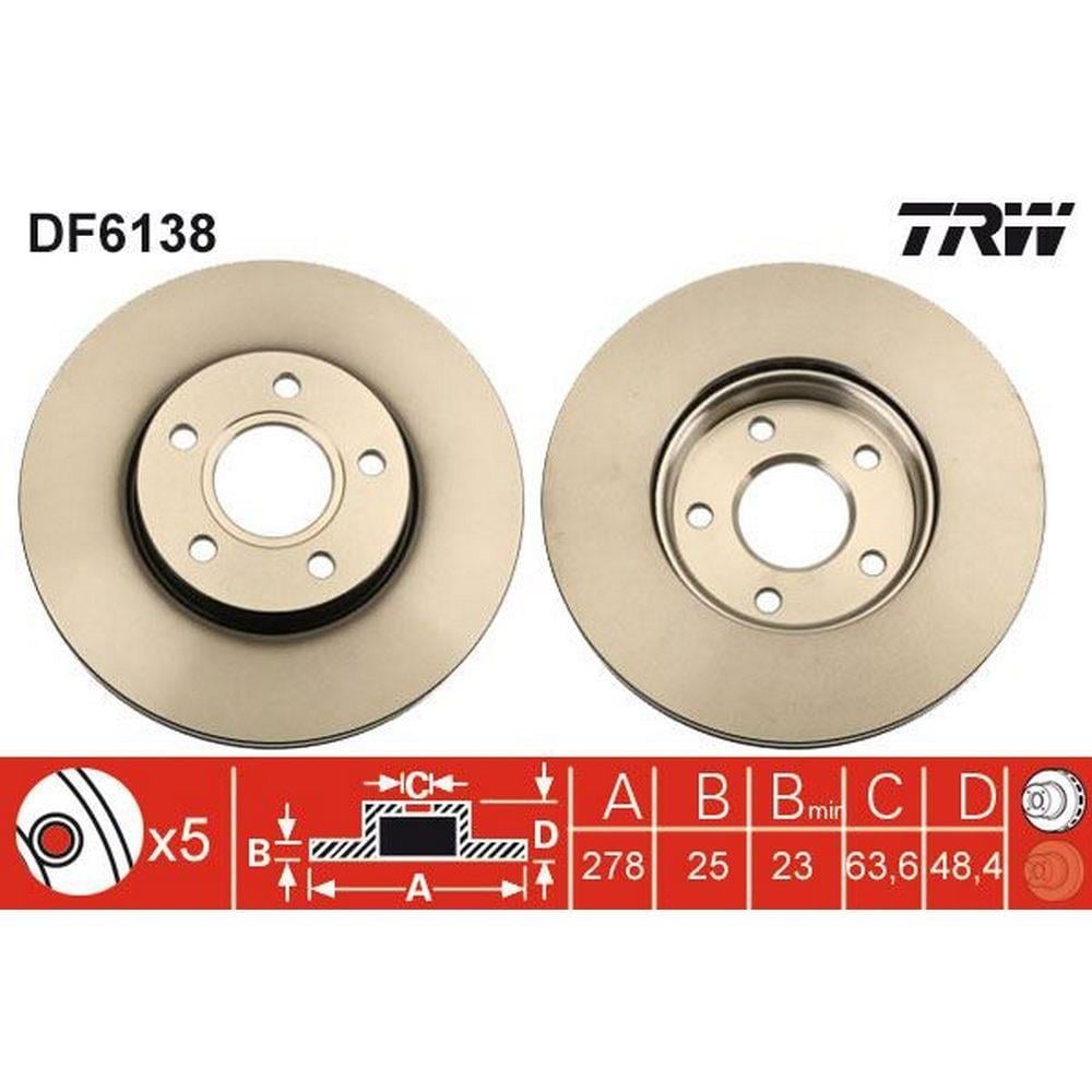 ON FREN DISK AYNASI FOCUS III 1,6ECO / 1,6TDCI FOCUS II 04 /> FOCUS II C MAX 03>07 C MAX 07 /> 1,6EC