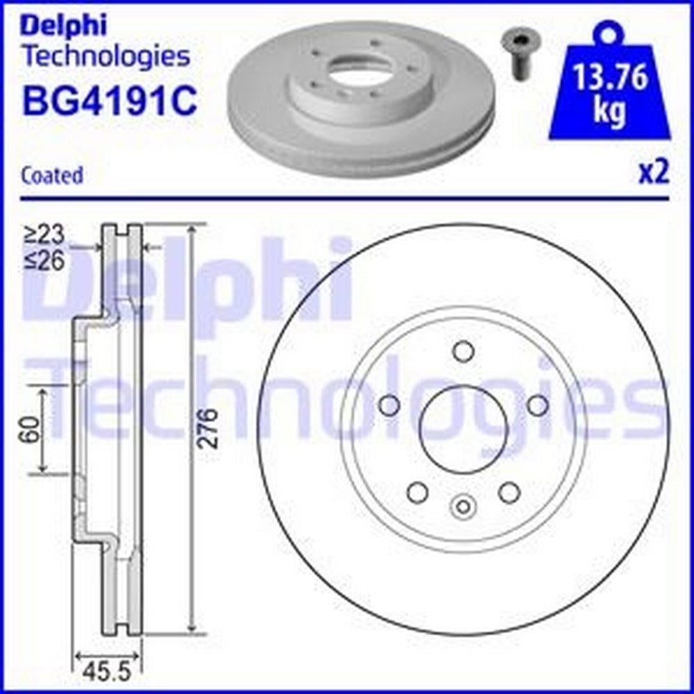ON FREN DISKI 15 INCH (276mm) ASTRA J 10> CRUZE10> AVEO T300