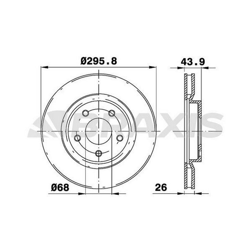 ON FREN DISKI (AYNASI) HAVALI NISSAN QASHQAI 2007 2012 XTRAIL 2008 2012 JUKE 2010> RENAULT KOLEOS 20