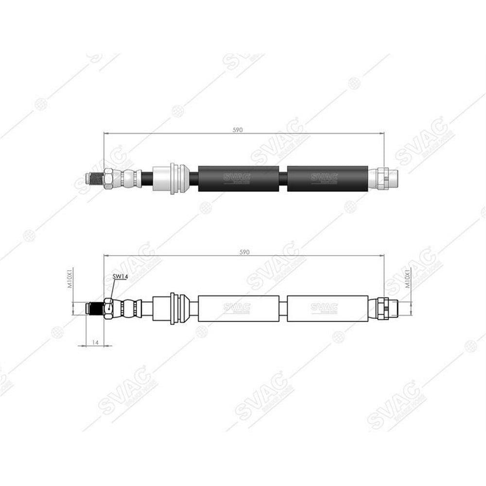 ON FREN HORTUMU BMW F10 F21 F30 F80 11>18 610mm