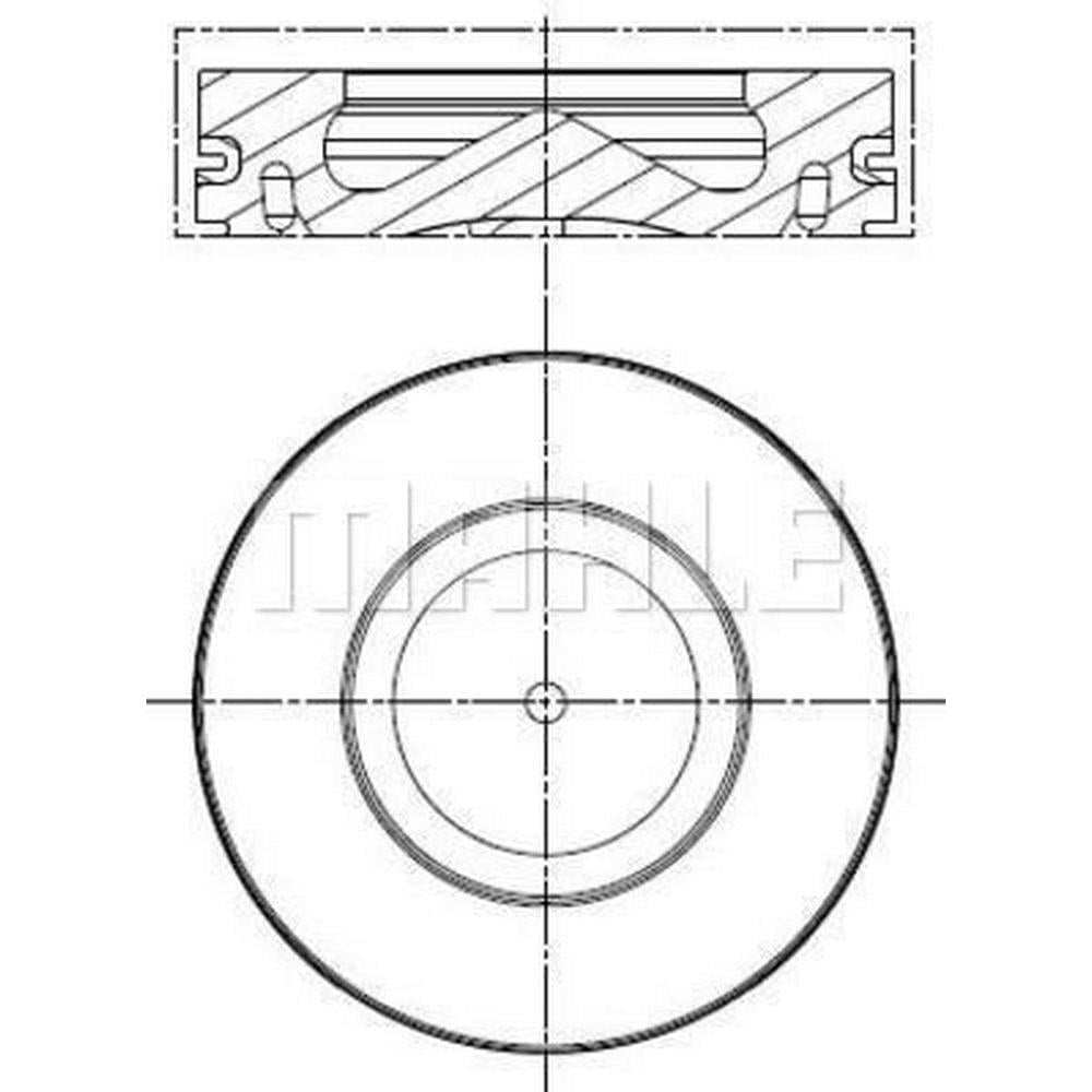 PISTON SEGMAN 0,50mm BMW (N47, 84,50mm, EURO 4) E81 E82 E87 E88 E90 E92 E93 E60 E83