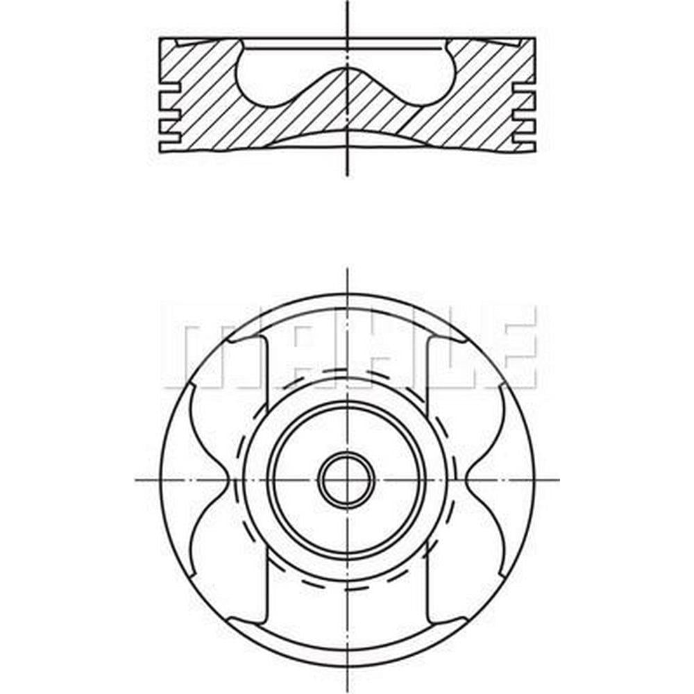PISTON + SEGMAN SAG STD. (OM642.9, 83,01mm, 1-3 SILINDIR) W203 05>07 W204 07>14 W211 05>08 W164 05>1