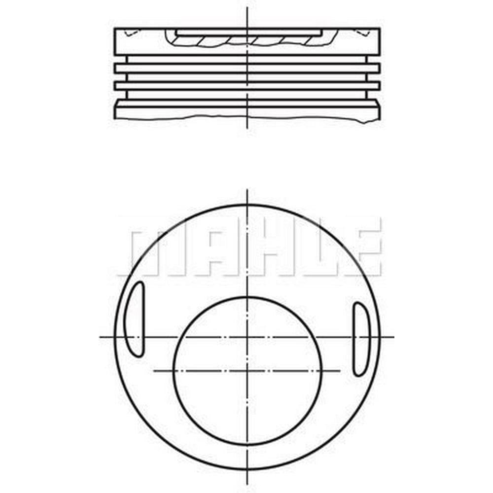 PISTON + SEGMAN STD. (M102.981, 95.5mm) W123 80>85 S123 80>85 W460 82>92