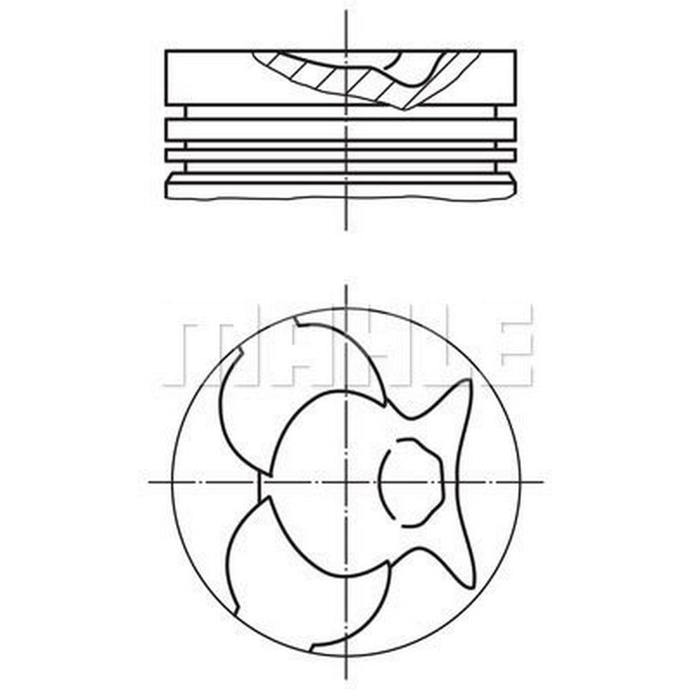 PISTON + SEGMAN STD. (OM616.9, OM617.9, 90,9mm, SESSIZ) G-CLASS W460 79>91
