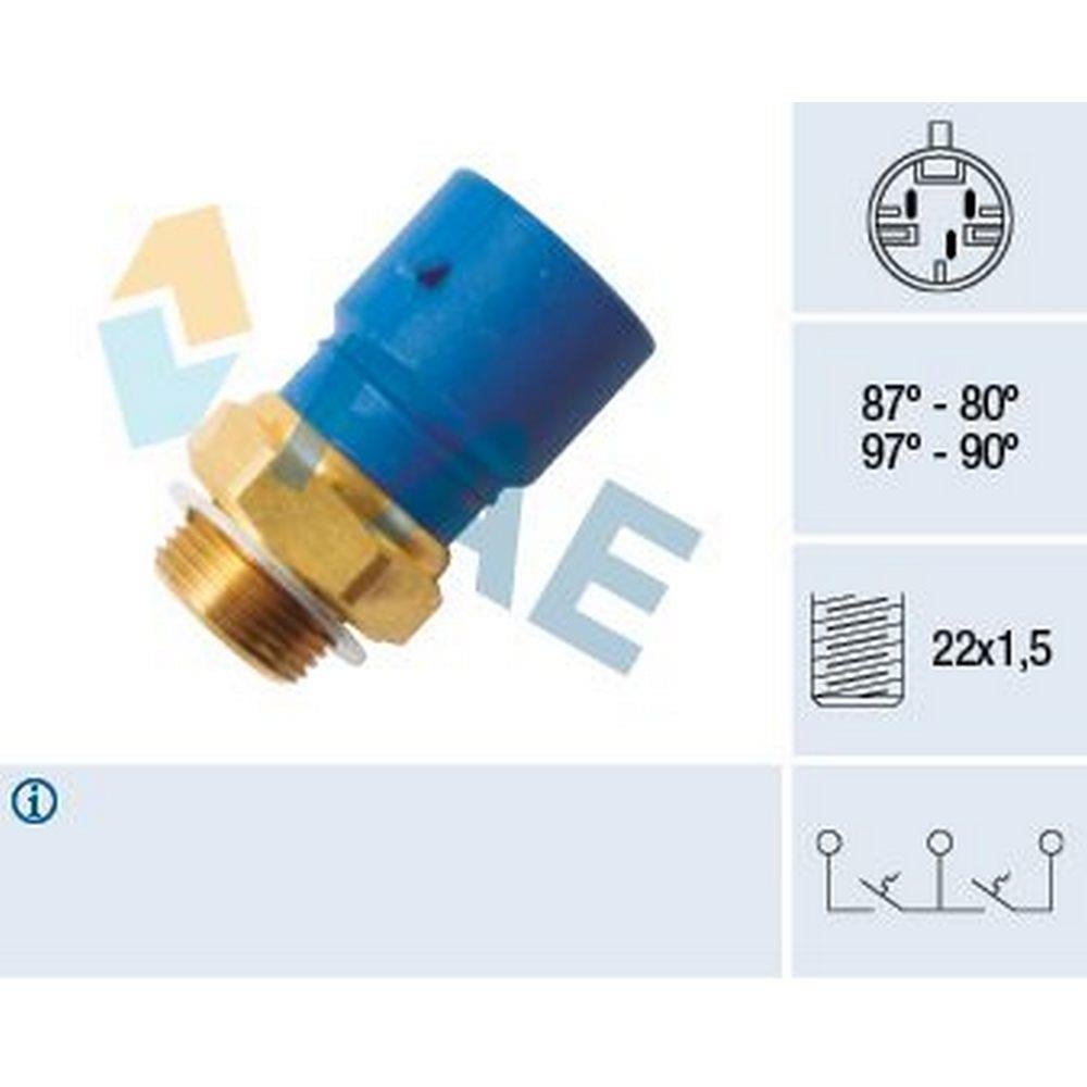 RADYATOR FANI SICAKLIK SALTERI VOLVO S40 I (644) 1.9 DI 99>06 V40 (645) 1.9 DI 99>06