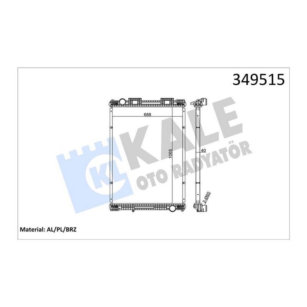 RADYATOR MOTOR MAN F 2000 (CERCEVESIZ) / (MT)
