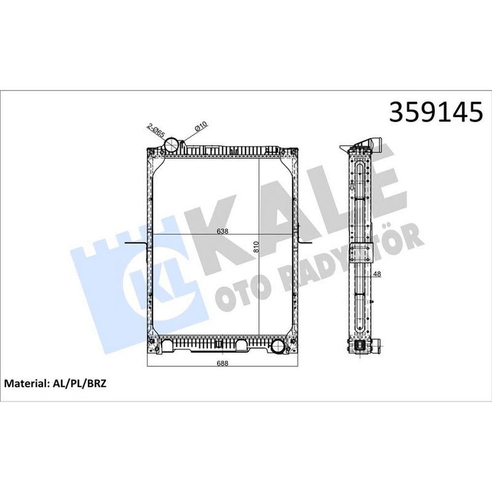 SU RADYATÖRÜ KOMPLE MERCEDES BENZ MK 3031 1831 1838 1844 1850 1227-3232 87-96; SK 1728-4850 87-96; -