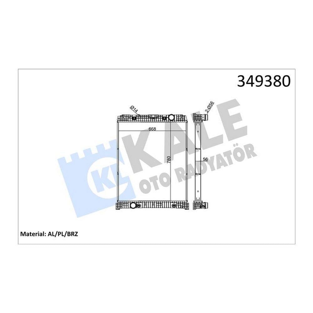 SU RADYATORU MERCEDES ATEGO / AXOR (CERCEVESIZ) / (AT)