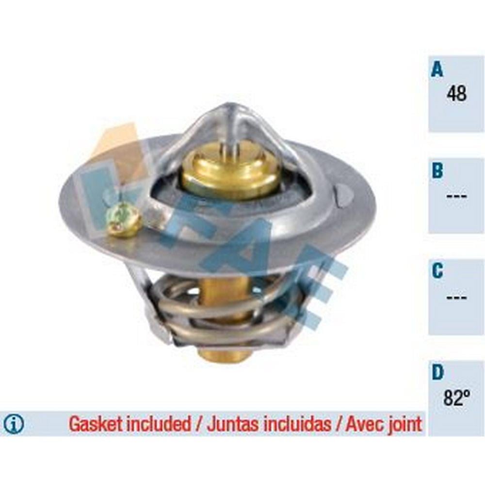 TERMOSTAT (82°) FOCUS 98 /> FOCUS II / III 03 /> FIESTA 01 /> FUSION 01>12 1,25 / 1,4 / 1,6 16V MOND
