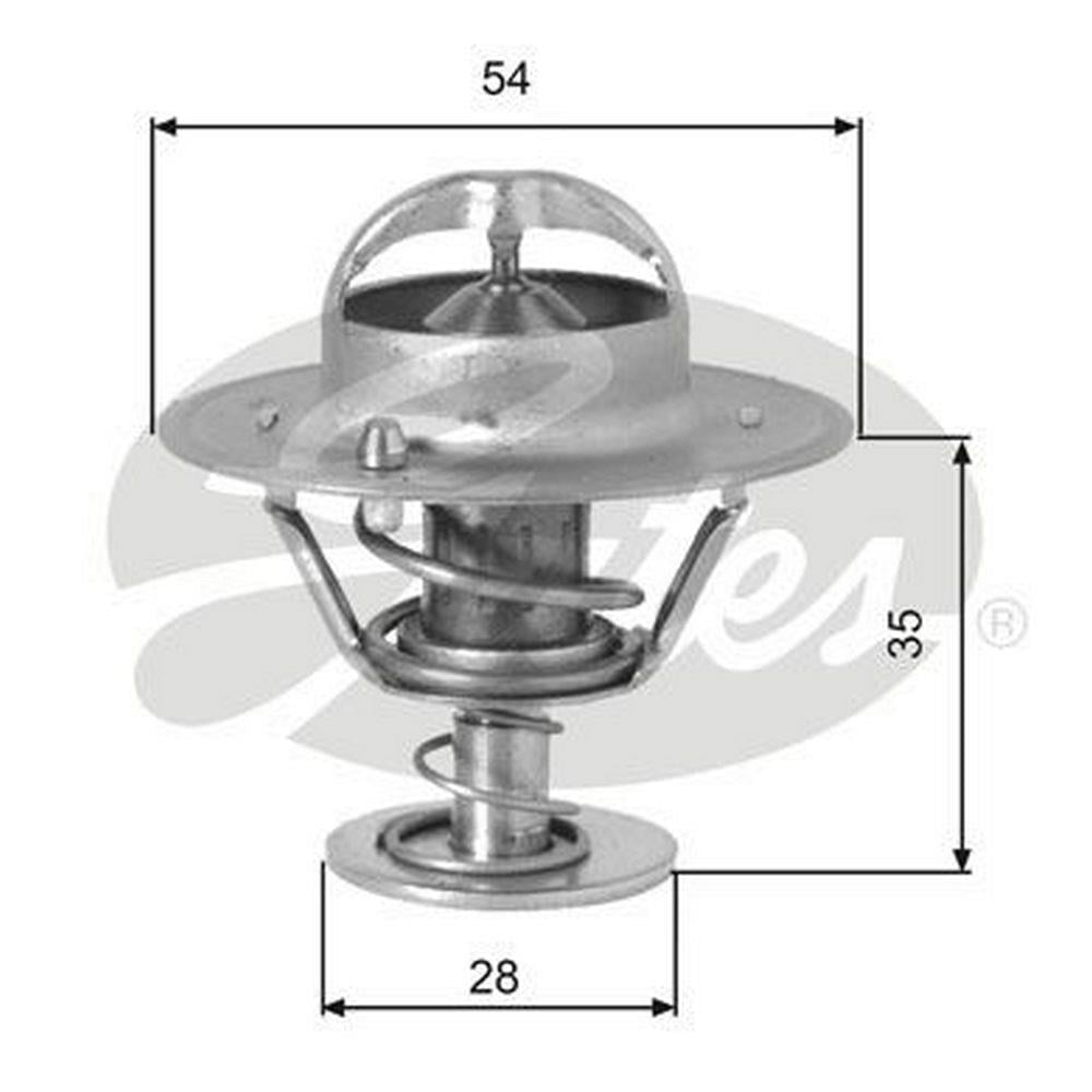 TERMOSTAT 82 (FORD: TRANSIT 2.5D 8V 85 91 / HYUNDAI H100 94 03 STAREX 2.5CRDI 16V 02 18)