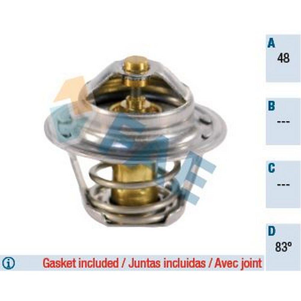 TERMOSTAT (83°) FOCUS 98 /> FOCUS II / III 03 /> FIESTA 01 /> FUSION 01>12 1,25 / 1,4 / 1,6 16V MOND