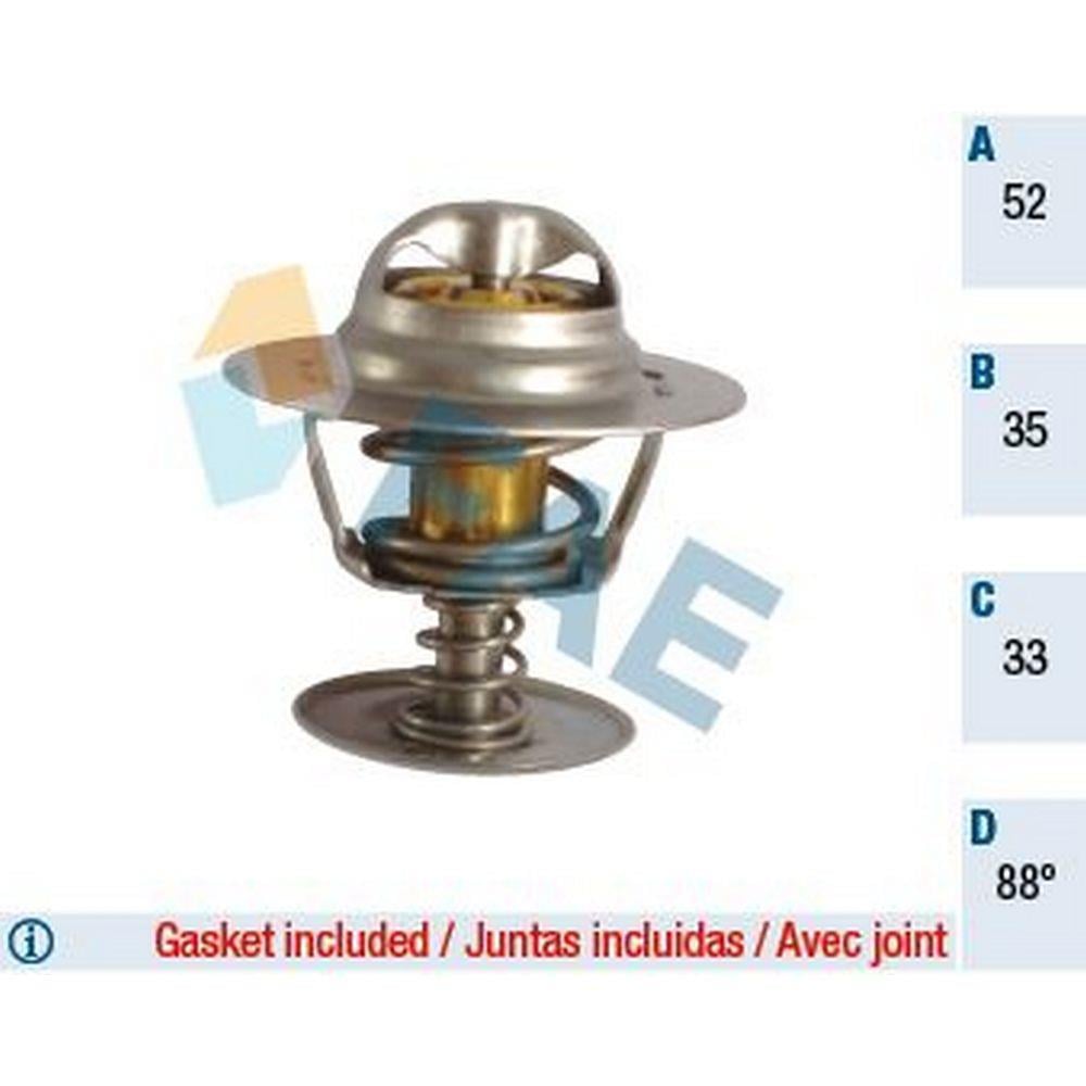 TERMOSTAT (88°) ESCORT FOCUS MONDEO CONNECT 1,8D / 1,8TDCI 89 07 TRANSIT 2,5D