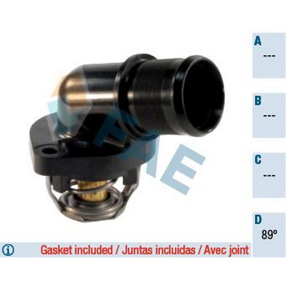 TERMOSTAT KOMPLE KAPAKLI 89°C° 106 206 306 C2 C3 C3 II C3 PLURIEL XSARA SAXO TU3JP-TU3A TU3AES 1.8 8