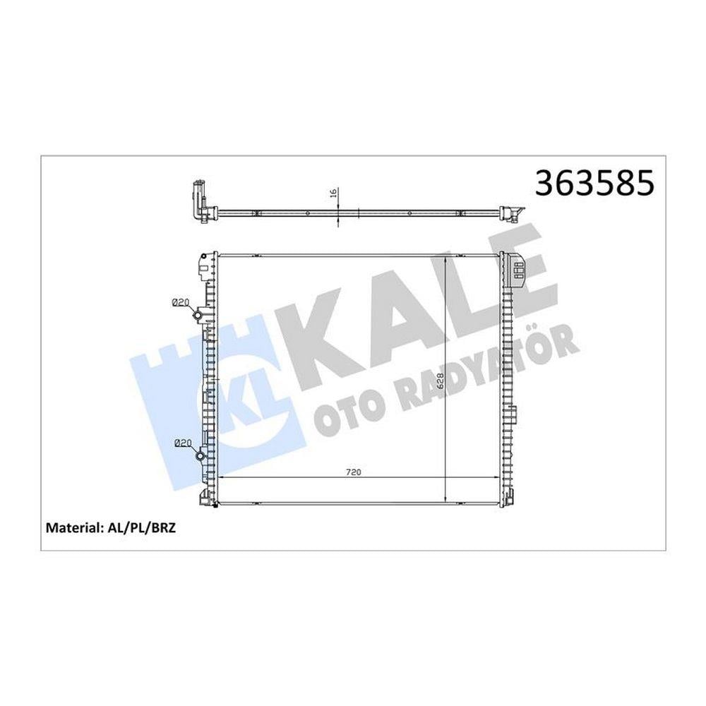 TURBO RADYATORU EK SOGUTUCU CRAFTER 17> 2.0TDI